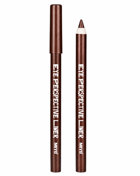Eye perspective liner vegan eye pencil. Thanks to its creamy formula, it's perfect for smudginging on the eyelid. Available in four matte and one metallic shades.
