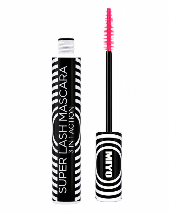 Original look effect! Multifunctional mascara with a silicone brush: 1) it increases eyelash thickness twice, 2) it carefully separates them thanks to a precise silicone brush, 3) cares for and strengthens eyelashes owing to the content of vitamins and oils. Ophthalmologically tested. Hypoallergenic. How to use: apply on eyelash tips and next along the entire length of the eyelashes from the base to the tips in zigzag movement.