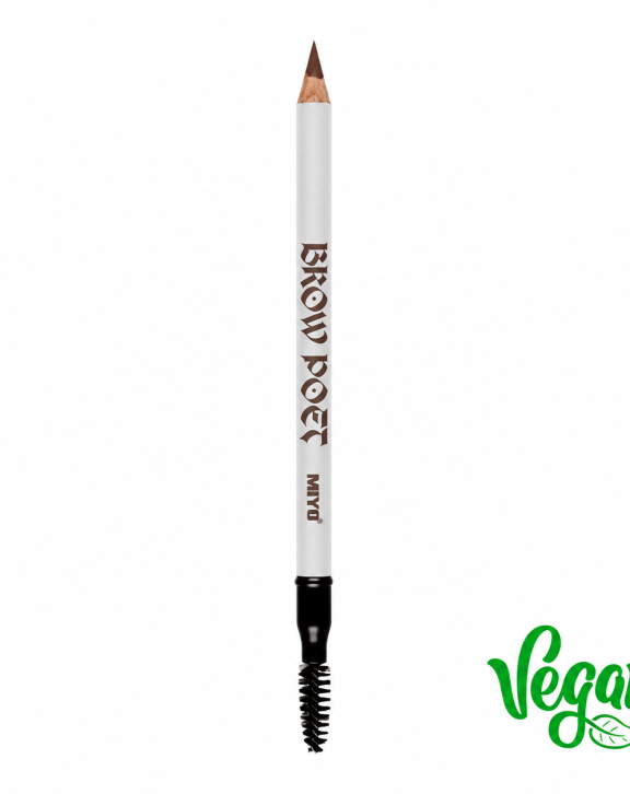 Vegan eyebrow pencil with a brush. This precise pencil allows you to accentuate the shape and enhance the color of your eyebrows. The formula is easy to apply, and smudge-proof, ensuring your eyebrow makeup stays perfect all day long. With the included brush, you can achieve the desired effect. Eyebrow pencils in 3 colors: no. 01 WOOD - cool light brown no. 02 MOCHA - cool dark brown no. 03 DARK TRUFFLE - cool very dark brown