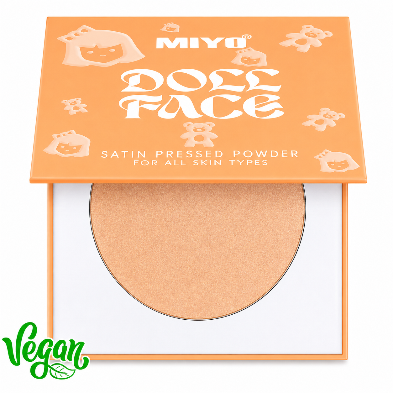 Compact pressed powder which guarantees satin finish of the make up. Appropriate  for all skin types.