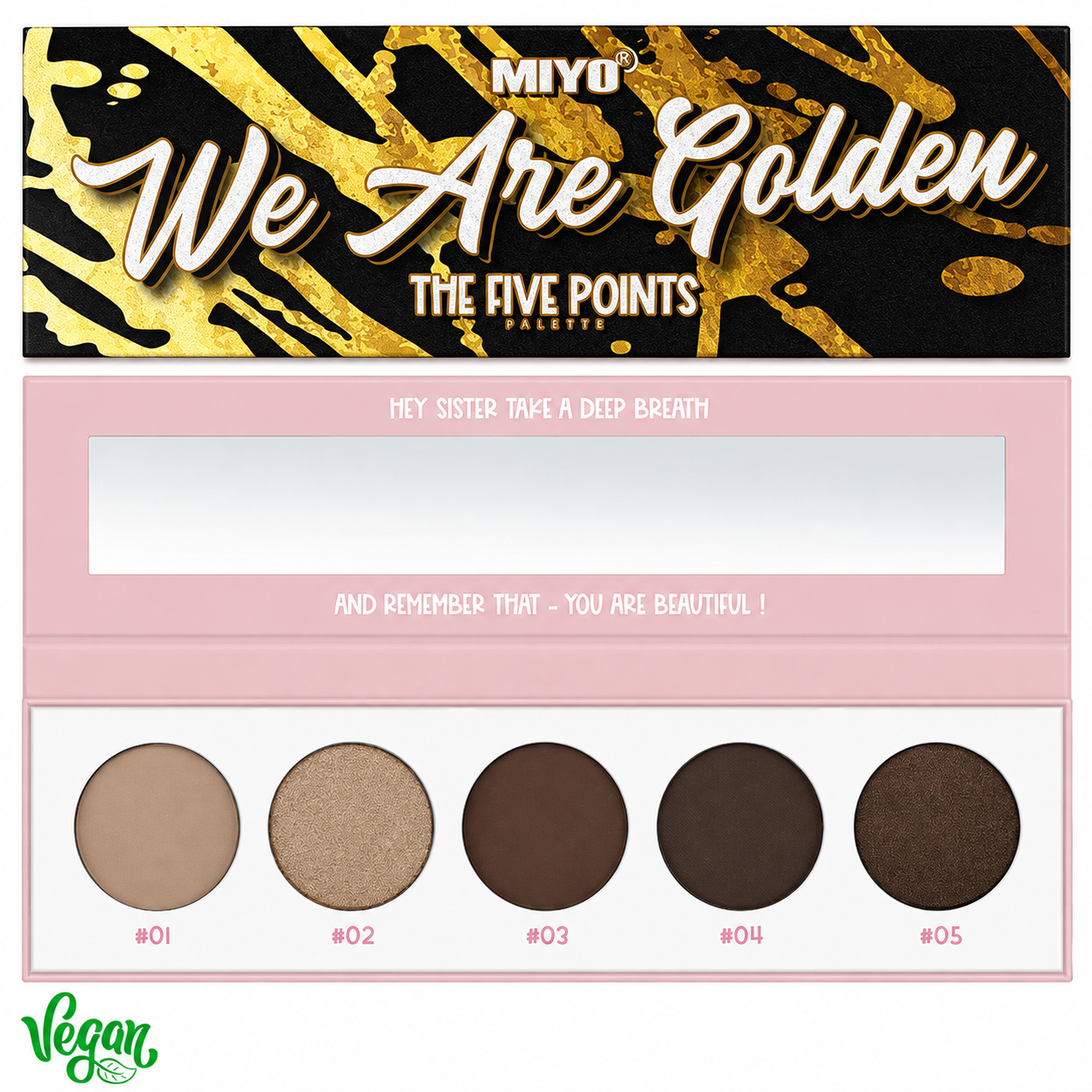 FIVE POINTS PALETTE MIYO - no. 01 We are golden