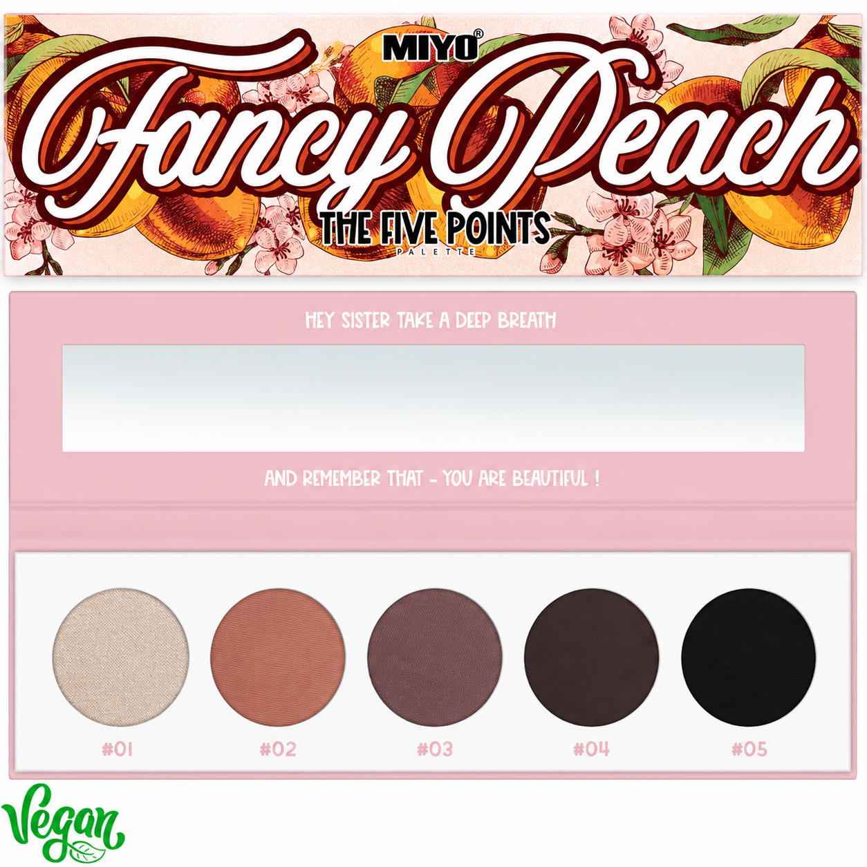FIVE POINTS PALETTE MIYO - no. 10 Fancy Peach