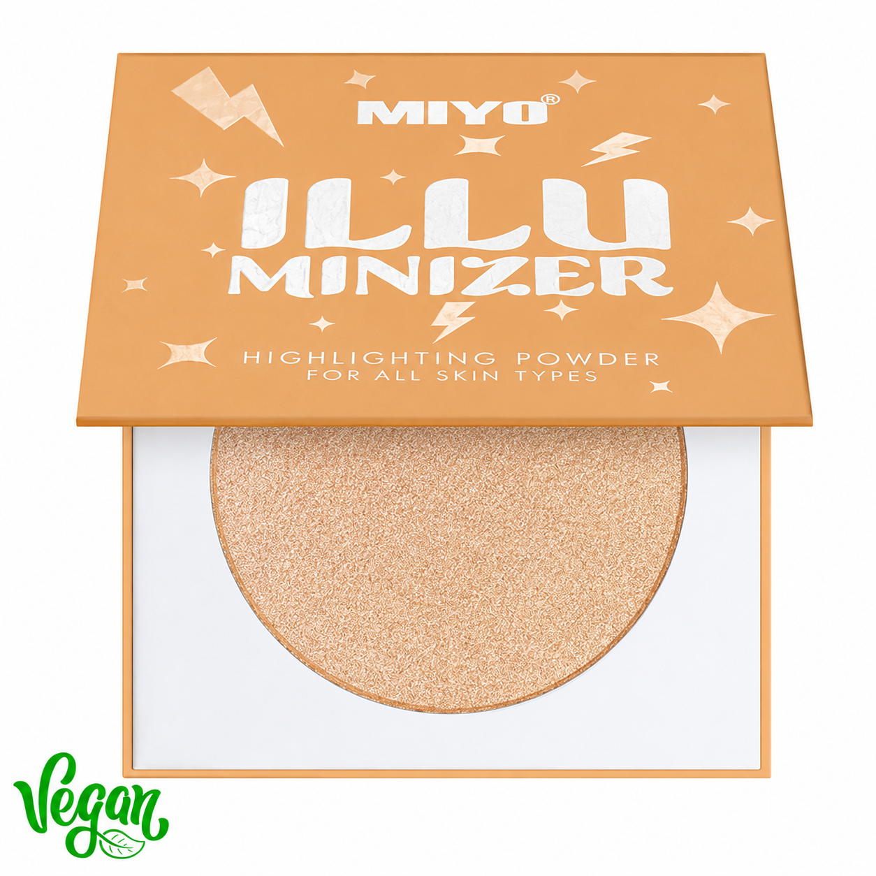 Illumination in your daily schedule! The illuminizer that will immediately add radiance and freshness to your skin. Set off your cheekbones - for a radiant look of your skin, apply on the eyelids - for an illuminated look, brush lightly over the neckline and shoulders for subtle illumination. Rdy! How to use: apply with a powder brush on the selected parts of the face and/or body. no. 01 - 7g/ 0,25 oz no. 02 - 8g/ 0,28 oz