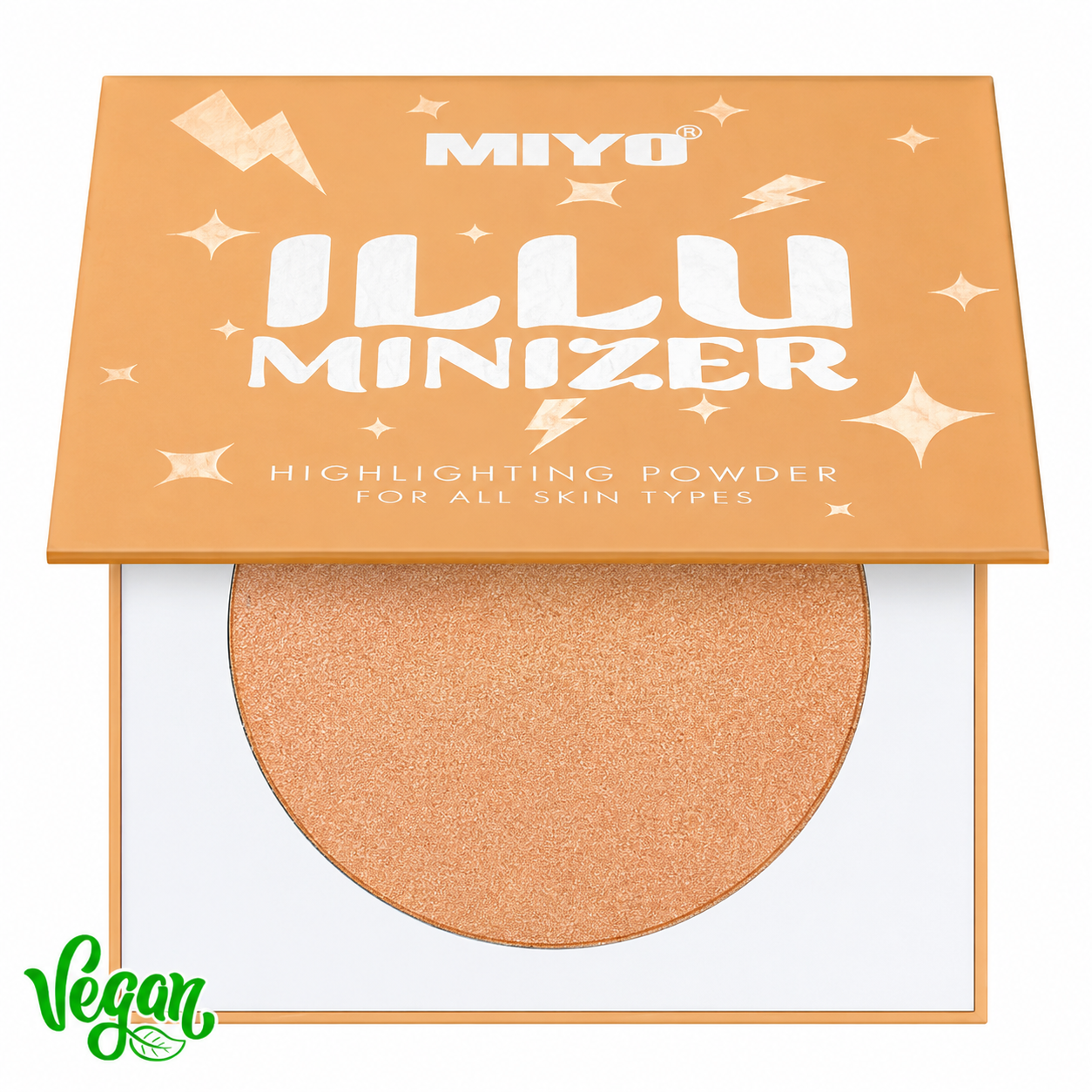 Illumination in your daily schedule! The illuminizer that will immediately add radiance and freshness to your skin. Set off your cheekbones - for a radiant look of your skin, apply on the eyelids - for an illuminated look, brush lightly over the neckline and shoulders for subtle illumination. Rdy! How to use: apply with a powder brush on the selected parts of the face and/or body. no. 01 - 7g/ 0,25 oz no. 02 - 8g/ 0,28 oz